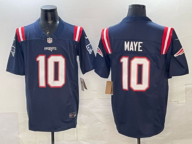 Men 2026 New England Patriots #10 Maye blue 3th generation Nike Limited NFL Jersey style 0111->new england patriots->NFL Jersey